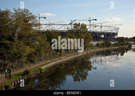 2012 Stade Olympique et de la rivière Lee. Stratford Londres, Angleterre. Banque D'Images