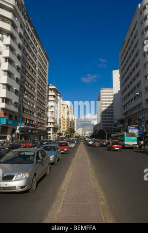 Avenue de l'Armee Royale,Casablanca, Maroc, Afrique Banque D'Images