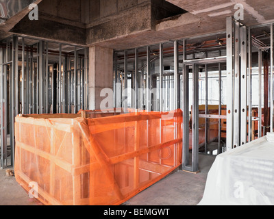 Site de construction résidentielle abandonnés Banque D'Images