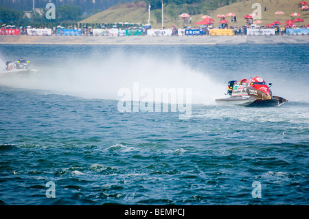 Shenzhen, Chine, 17 octobre 2009, F1 Bateau de championnat, course dans la ville de Shenzhen. Banque D'Images