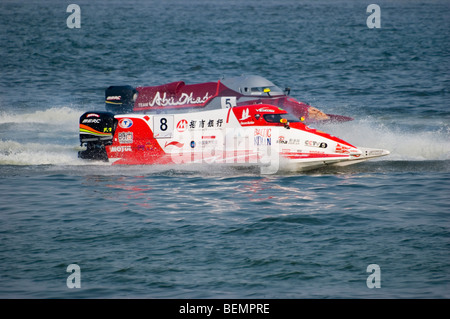 Shenzhen, Chine, 17 octobre 2009, F1 Bateau de championnat, course dans la ville de Shenzhen. Banque D'Images