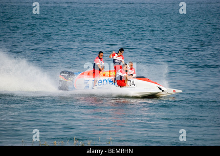 Shenzhen, Chine, 17 octobre 2009, F1 Bateau de championnat, course dans la ville de Shenzhen. Banque D'Images