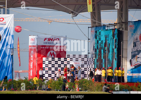 Shenzhen, Chine, 17 octobre 2009, F1 Bateau de championnat, course dans la ville de Shenzhen. Banque D'Images