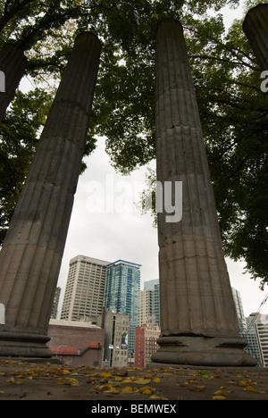 La Plymouth Seattle piliers Park Banque D'Images