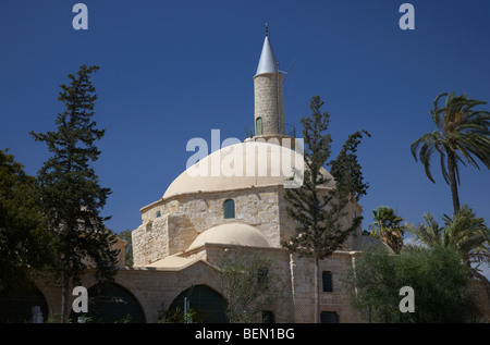 La mosquée Hala Sultan Tekke, république de Chypre larnaca la mosquée umm est le troisième endroit le plus saint dans le monde musulman Banque D'Images