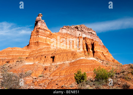 Leuchtturm pic en Palo Duro Canyon State Park, au Texas. Banque D'Images