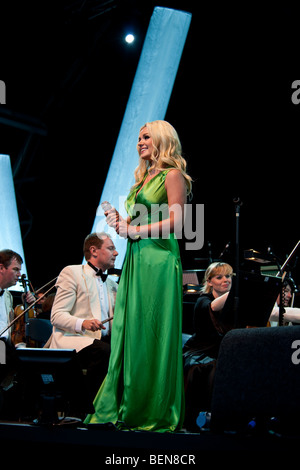 Katherine Jenkins chanter au Festival 2009 Henley Banque D'Images