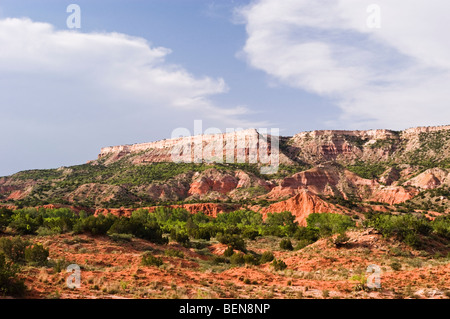 Avis de Palo Duro Canyon State Park, au Texas. Banque D'Images