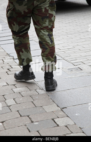 L'armée irlandaise à Galway, Irlande Banque D'Images