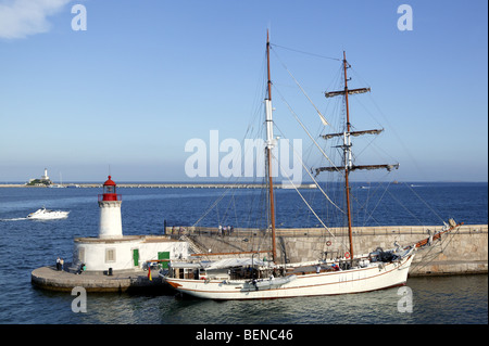 Le port d'Ibiza Iles Baléares en Espagne. Destination de vacances Banque D'Images