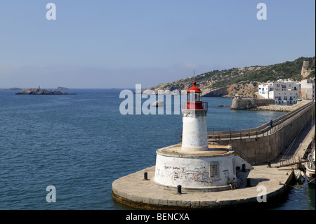 Le port d'Ibiza Iles Baléares en Espagne. Destination de vacances Banque D'Images