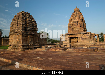 Le Jambulinga Galaganatha et temple construit autour de 7e et 8e siècle dans la région de Pattadakal la capitale de la dynastie Chalukya de Banque D'Images