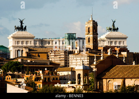 Vue sur les toits de Rome prises à partir de l'Aventin Banque D'Images