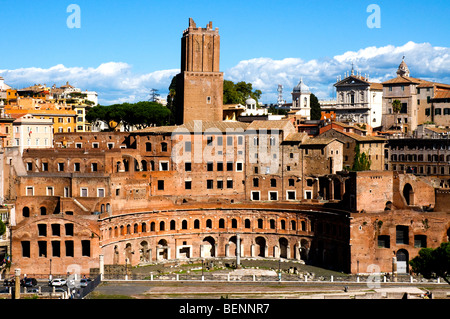 Marchés de Trajan (Mercatus Traiani), Rome, Italie Banque D'Images