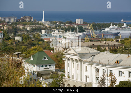 Ukraine Crimée Sébastopol, vue de Malakhov heights Banque D'Images