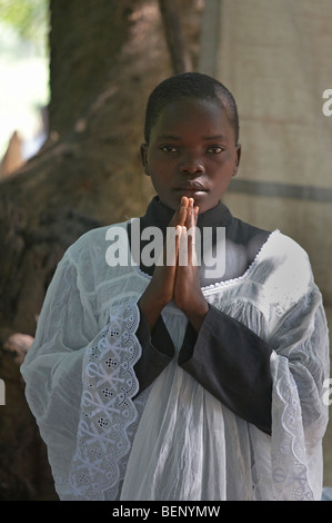 Le Soudan du Sud fête du Saint Joseph (1er mai) célébrée par la communauté catholique à Yei. Banque D'Images