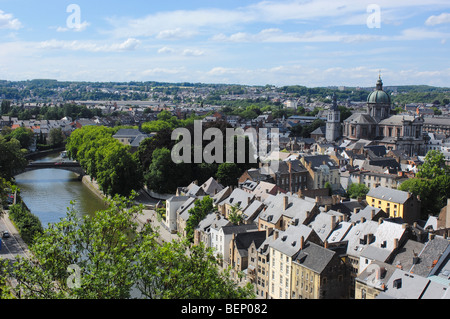 Elle cathédrale St vue depuis la citadelle.. Namur. Belgique Banque D'Images