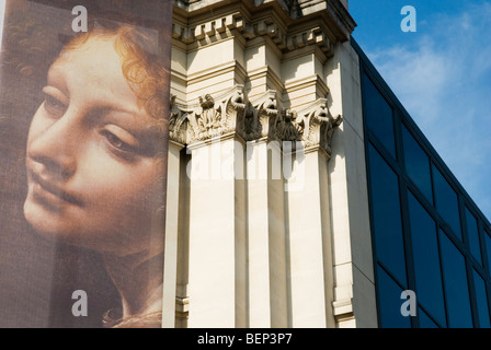 Le Sainsbury wing de la National Gallery à Trafalgar Square à Londres, Angleterre Banque D'Images