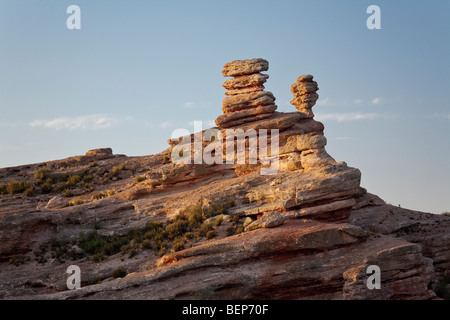 L'Rock formations in Atuel Canyon, San Rafael, dans la province de Mendoza, Argentine Banque D'Images