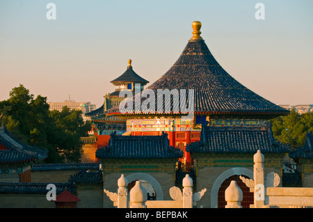 Voûte céleste impériale dans le temple du Ciel Pékin Chine Banque D'Images