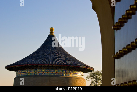 Voûte céleste impériale dans le temple du Ciel Pékin Chine Banque D'Images