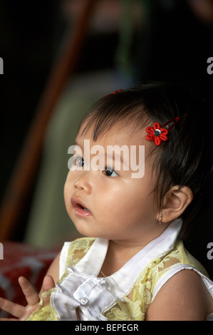 Scène du Vietnam dans la région de Vinh Long : jeune fille. photo : Sean Sprague 2008 Banque D'Images