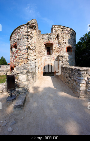 Kinizsi château, Nagyvdzsony Var, Balaton en Hongrie Banque D'Images