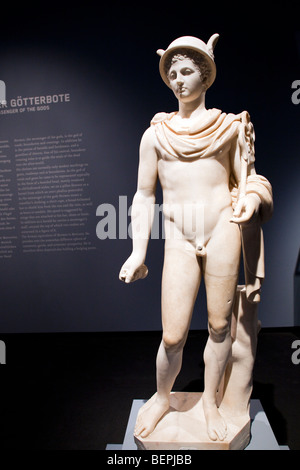 Hermes, sculpture romaine en marbre, 2ème siècle, musée de Pergame, Berlin, Allemagne Banque D'Images