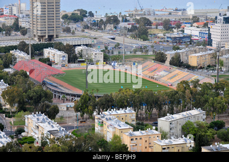 Israël, Haifa, du point de vue de la ville de Stella Maris sur le mont Carmel Banque D'Images