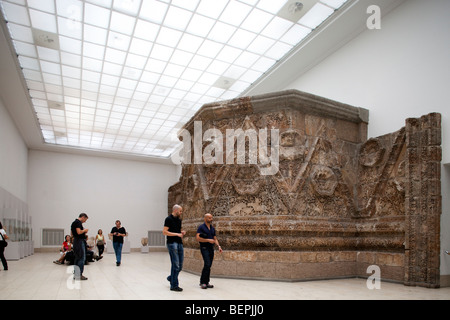 Ruines du palais de Mshatta (Jordanie, 8e siècle), Musée de Pergame, Berlin, Allemagne Banque D'Images