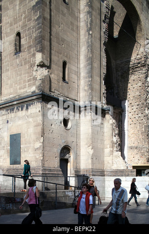 Détail de l'original de l'Église, gravement endommagé pendant la Seconde Guerre mondial, Berlin, Allemagne Banque D'Images