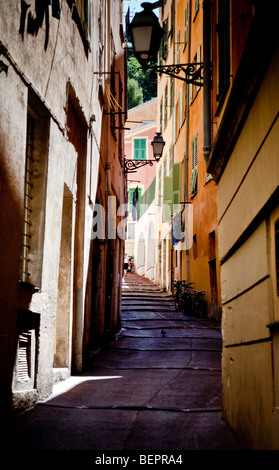 Rue Latérale à Nice Banque D'Images