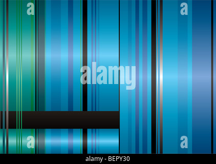 Résumé fond vert et bleu avec des bandes de ruban et copyspace Banque D'Images