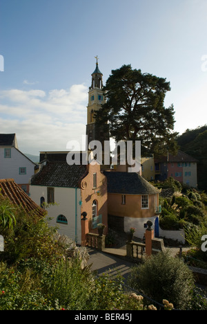 Portmeirion village, Gwynedd, Pays de Galles. Banque D'Images