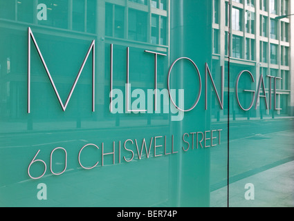 Milton Gate des bureaux dans la ville de Londres Banque D'Images