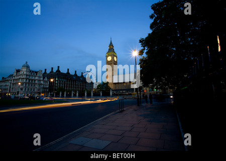 Big Ben Londres la nuit Banque D'Images