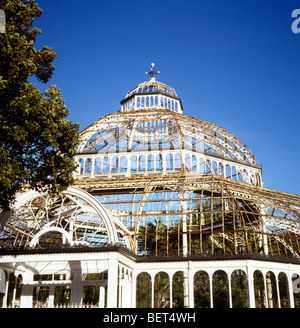 Royaume-uni, Angleterre, Liverpool, Sefton Park Palm House exterior avant restauration Banque D'Images