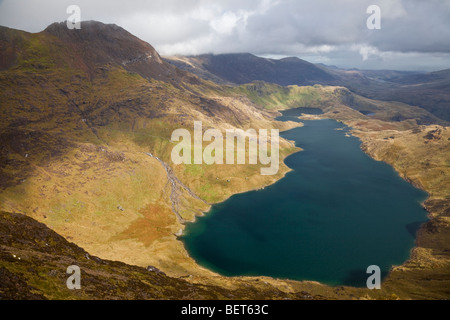 Llyn Llydaw (réservoir), Galles, Royaume-Uni Banque D'Images