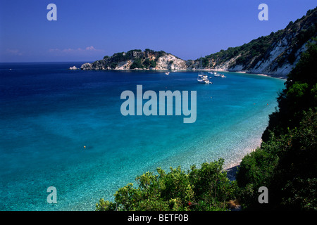 Grèce, îles Ioniennes, Ithaca, plage de Gidaki Banque D'Images