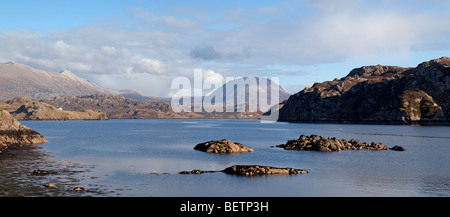 Loch Inchard par Kinlochbervie, Sutherland, Scotland Banque D'Images