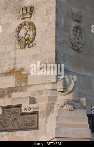 War Memorial sur la promenade de Southsea Clarence en Angleterre, Royaume-Uni. Banque D'Images