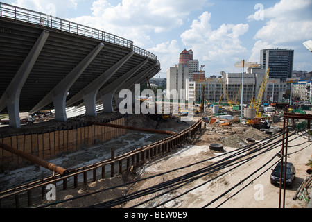 La reconstruction de la complexe sportif national ''S' Olympiyski stadium à Kiev, Ukraine Banque D'Images