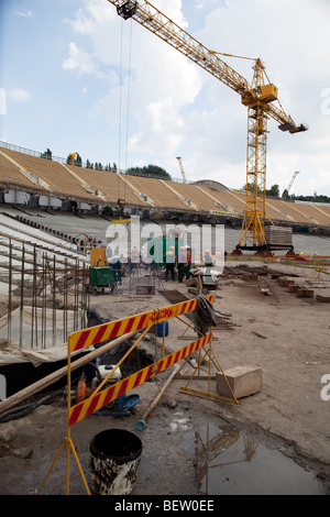 La reconstruction de la complexe sportif national ''S' Olympiyski stadium à Kiev, Ukraine Banque D'Images