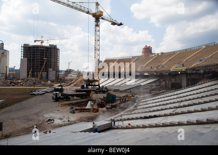 La reconstruction de la complexe sportif national ''S' Olympiyski stadium à Kiev, Ukraine Banque D'Images