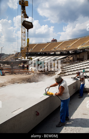 La reconstruction de la complexe sportif national ''S' Olympiyski stadium à Kiev, Ukraine Banque D'Images