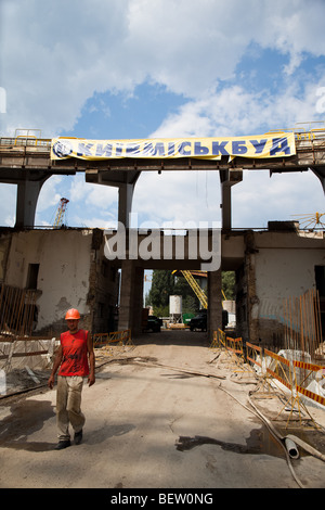 La reconstruction de la complexe sportif national ''S' Olympiyski stadium à Kiev, Ukraine Banque D'Images