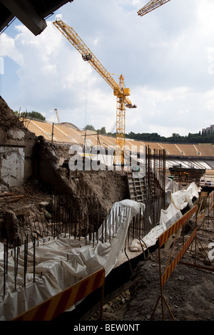 La reconstruction de la complexe sportif national ''S' Olympiyski stadium à Kiev, Ukraine Banque D'Images