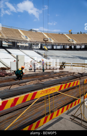 La reconstruction de la complexe sportif national ''S' Olympiyski stadium à Kiev, Ukraine Banque D'Images