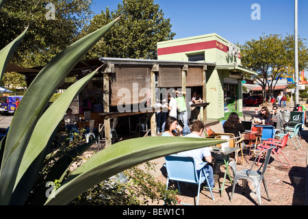 Jo's est l'Austin's hot spot pour une tasse de java, South Congress Avenue, Austin, Texas, États-Unis Banque D'Images