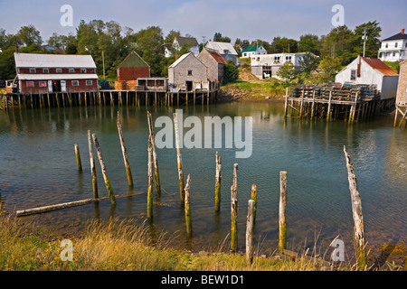 Seal Cove Harbour,MCLAUGHLIN,Quai de l'île Grand Manan, Grand Manan, baie de Fundy, les îles de la baie de Fundy,Route du littoral de Fundy,route,776 SW Banque D'Images